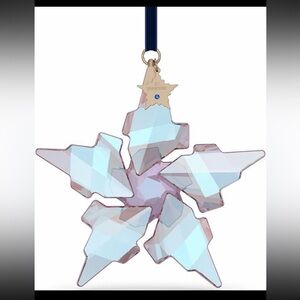 Swarovski Iridescent 2021 Faceted Star 30th Anniversary Ornament